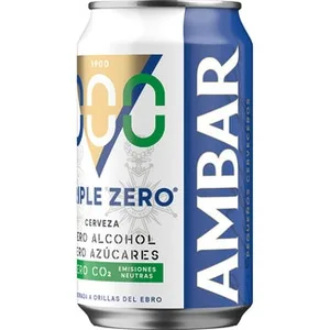 Cerveza Rubia Triple Zero sin Alcohol Ambar 0,0