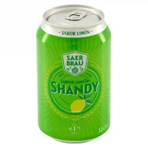Cerveza Saer Brau Shandy Sabor Limón Lata 33 Cl.