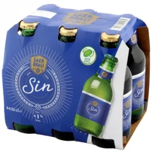 Cerveza Saer Brau sin Alcohol Pack de 6 Botellas de 25 Cl.