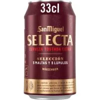 Cerveza SAN Miguel Selecta, Lata 33 Cl