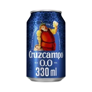 Cruzcampo Cerveza sin Alcohol (0.0) Lata de 33 Cl. 330 ML