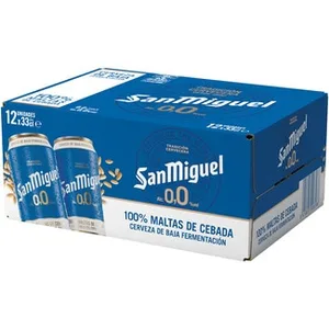 Cerveza sin Alcohol Pack 12  SAN Miguel 0,0 33 CL