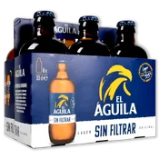Cerveza sin Filtrar el Águila Paq. de 6 U. de 33 Cl