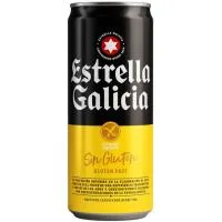 Cerveza sin Gluten Estrella Galicia, Lata 33 Cl