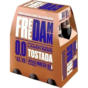 Cerveza Tostada 0,0% Alcohol Tipo Lager Pack 6 Free Damm