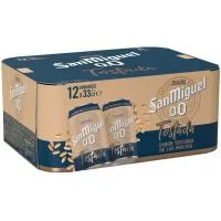 Cerveza Tostada 0,0 SAN Miguel, Pack Lata 12x33 Cl