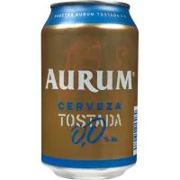 Cerveza Tostada 0,0 Aurum, Lata 33 Cl
