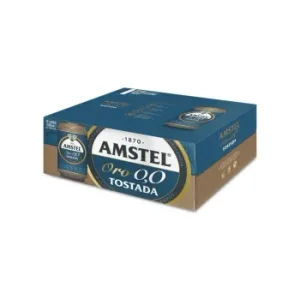 Cerveza Tostada Amstel Oro 0,0 Alcohol Pack 12 Latas 33 Cl.