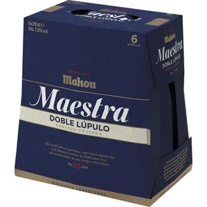 Cerveza Tostada Doble Lúpulo Pack 6 Mahou Maestra