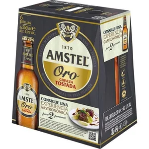 Cerveza Tostada Pack 6 Amstel ORO