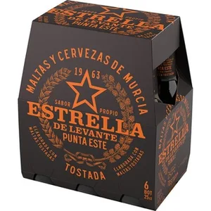 Cerveza Tostada Punta Este Pack 6 Estrella Levante