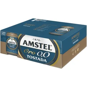 Cerveza Tostada sin Alcohol Pack 12 Amstel ORO 0,0