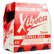 Cerveza Xibeca Damm Paq. de 6 U. de 25 Cl