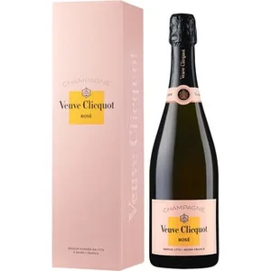 Champagne Rosé con Estuche Veuve Clicquot