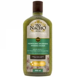 Champú Anticaída Herbolaria Milenaria Jalea Real Extractos Fortificante Tío Nacho 330 Ml.