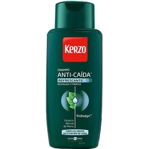 Champú Anticaída Refrescante con Extracto Narutal de Menta para Cabellos Grasos Revitaliza y Purifica Kerzo
