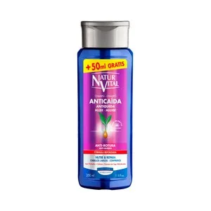 Natur Vital Champú Anticaida y Anti-rotura de Uso Frecuente, Especial Cabellos Largos Natur Vital 300 Ml.
