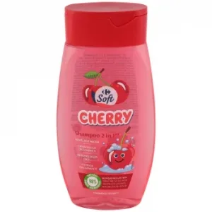 Champú Cereza 2en1 Kids Carrefour Soft 250 Ml.