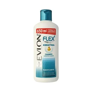 Flex Champú con Keratina y Tilosina, para Cabellos Grasos o Muy Grasos Flex de Revlon 650 Ml.