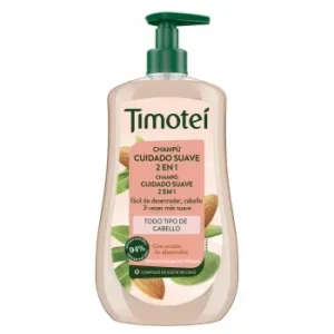 Champú Cuidado Suave 2en1 con Aceite de Almendras Timoteí 600 Ml.