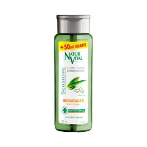 Natur Vital Champú Dermatológico Hidratante con Aloe Vera Natur Vital Sensitive 350 Ml. 300 ML
