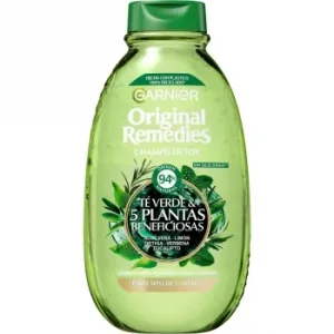 Champú Detox Té Verde y 5 Plantas Beneficiosas Original Remedies Garnier 400 Ml.