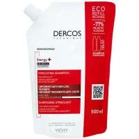 Champú Estimulante Energy+ Vichy Dercos, Ecorecambio 500 Ml