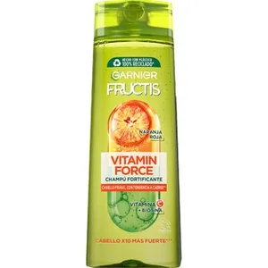 Champú Fortificante Vitamin Force con Vitamina C + Biotina para Cabello Frágil con Tendencia a Caerse Fructis