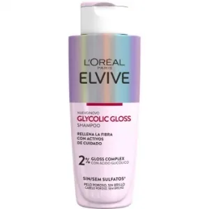 Champú Glycolic Gloss con Ácido Glicólico Cabello Suave y Brillante L'oréal Paris Elvive 200 Ml.