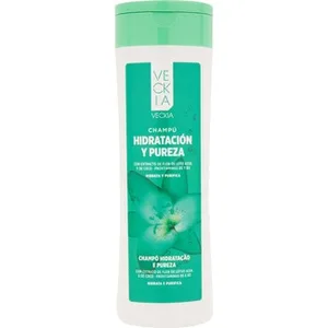 Champú Hidratación y Pureza con Flor de Loto Azul y Aceite de Coco Brillo y Suavidad para Cabello Normal Veckia