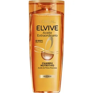 Champú Nutritivo Aceite Extraordinario con 6 Micro-aceites de Flores Preciosas para Cabello Normal a Seco Elvive