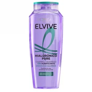 Champú para Cabello con Raíces Grasas y Puntas Secas Hialuronico Pure Elvive L'oréal Paris 400 Ml.