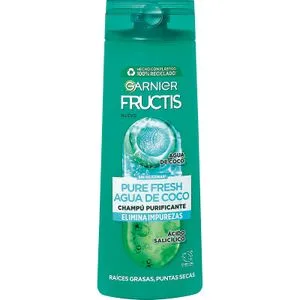 Champú Pure Fresh Coco Raíz Grasa Puntas Secas 380 Ml