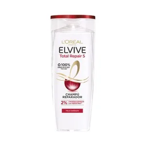 Elvive Champú Reparador y Fortificante para Cabellos Dañados y Desvitalizados Elvive Total Repair 5 380 Ml.