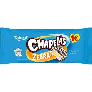 Chapelas Zebra 3 Unidades 126 Gr