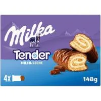 Milka Pastelito Tender Leche 4 Uds.148 Gr.