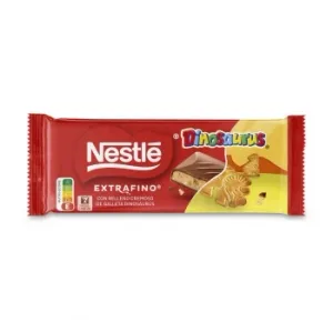 Chcoolate con Leche Relleno de Cremoso y Galleta Nestlé Extrafino Dinosaurus 84 G.