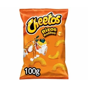 Cheetos Rizos Snack de Gusanos de Maíz con Sabor a Queso de Matutano 100 G.