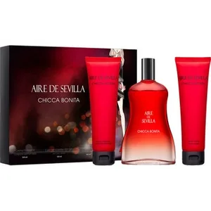 Chicca Bonita Estuche con Eau de Toilette Femenina Natural + Crema Corporal Hidratante Tubo 100 Ml + Gel de Baño Tubo 100 Ml Aire de Sevilla