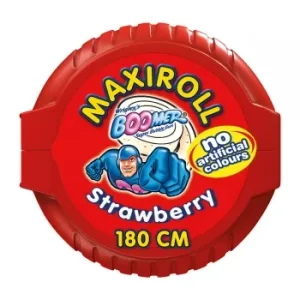 Chicle Sabor Fresa Maxiroll Boomer Caja 56 G