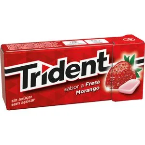 Chicle Grageado Sabor Fresa 14 Gr