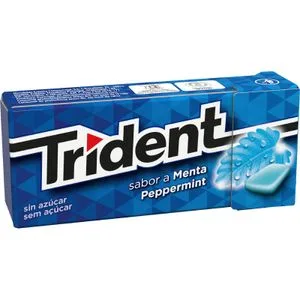 Chicle Grageado Sabor Menta 14 Gr