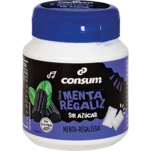 Chicle Menta Regaliz sin Azúcar Bote 100 Gr