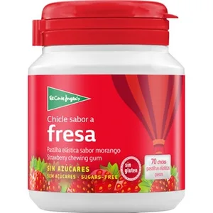 Chicles con Sabor a Fresa sin Azúcar y sin Gluten 50 Unidades  el Corte Ingles 100 G