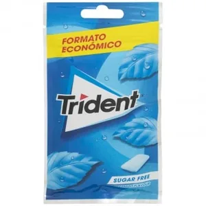 Chicles Sabor Menta Trident sin Azúcar 56 G.