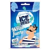 Chicles Sabor Menta Fuerte sin Azúcar Iceberg de Dia Bolsa 44.8 G