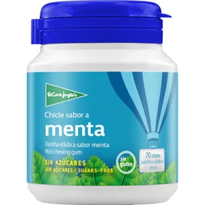 Chicles con Sabor a Menta sin Azúcar y sin Gluten 32 Unidades  el Corte Ingles 45 G
