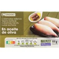 Chipirón en Aceite de Oliva Eroski, Lata 106 G