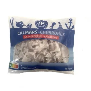 Chipirón en Trozos Congelado Carrefour Classic 450 G.