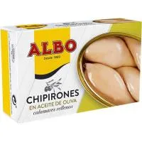 Chipirón Relleno en Aceite de Oliva Albo, Lata 115 G
